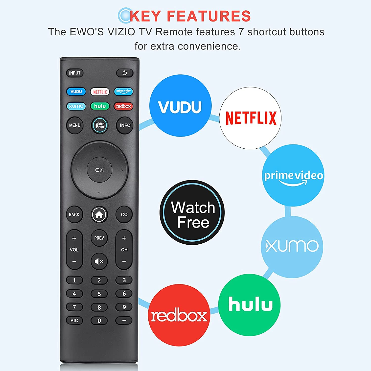 Allimity XRT140 XRT140RL12001 Replaced Remote Control Compatible With Vizio OLED HDR 4K Smart TV M55Q7-H1 M55Q8-H1 M556-H1 M556-H4 M55Q7-H61 M586X-H1 M65Q7-H1 M65Q8-H1 M65Q7-H61 M706X-H3 OLED55-H1