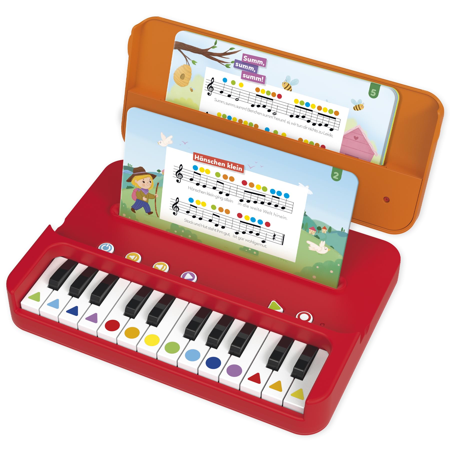 Ich lerne Musik - Musik-Lernspiele für Kinder - Noten Lernen und Melodien aufnehmen - Inklusive 12 Blättern mit beliebten Kinderliedern & praktischer Tragetasche - Für Kinder ab 5 Jahren