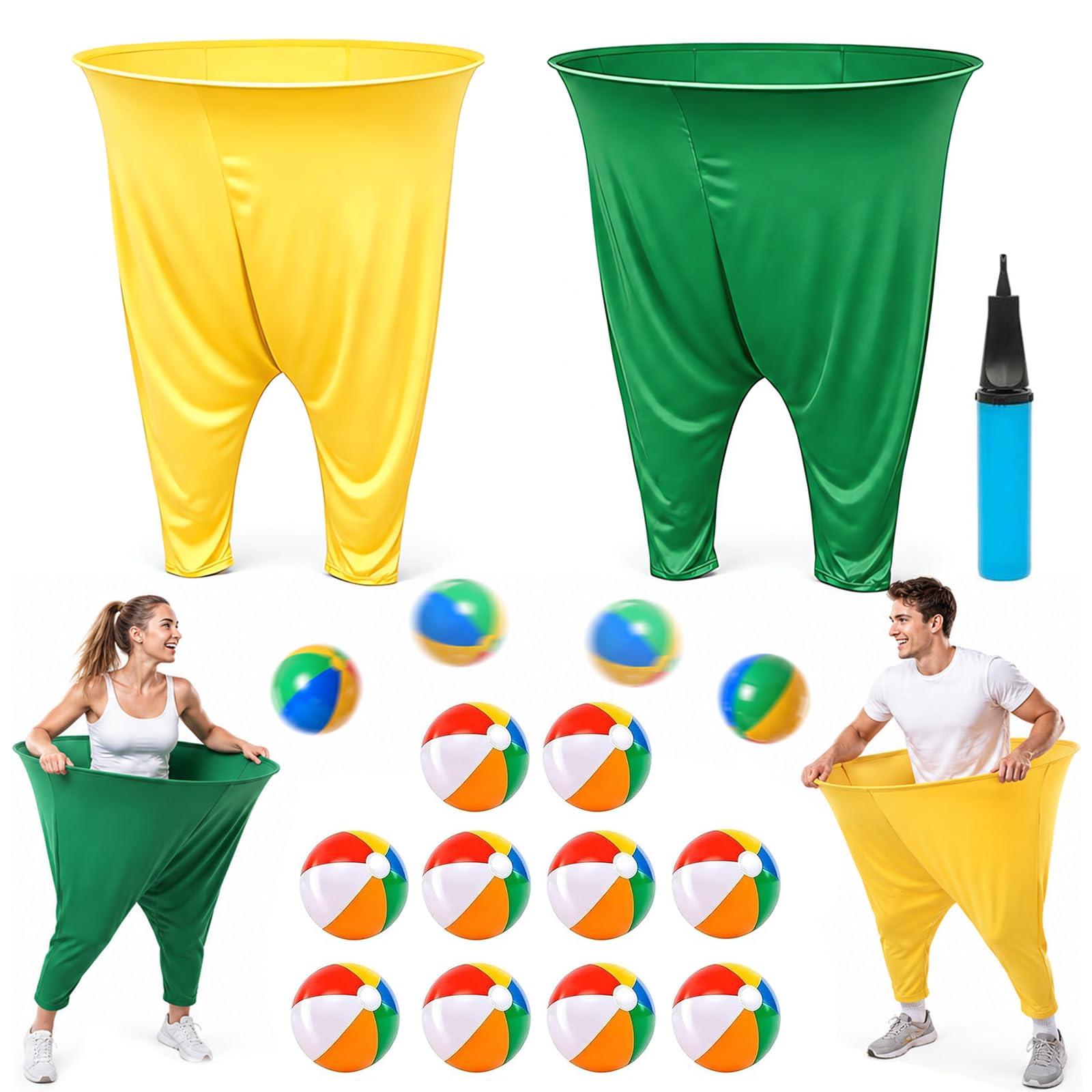 2 Pezzi Gioco di Lancio Granny Pants Lnclude 10 Palline Rimbalzanti