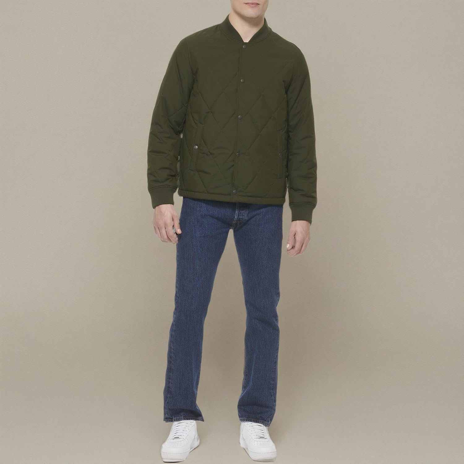 Levi's mens Quilted Open Bottom Bomber Jacket - Image 6