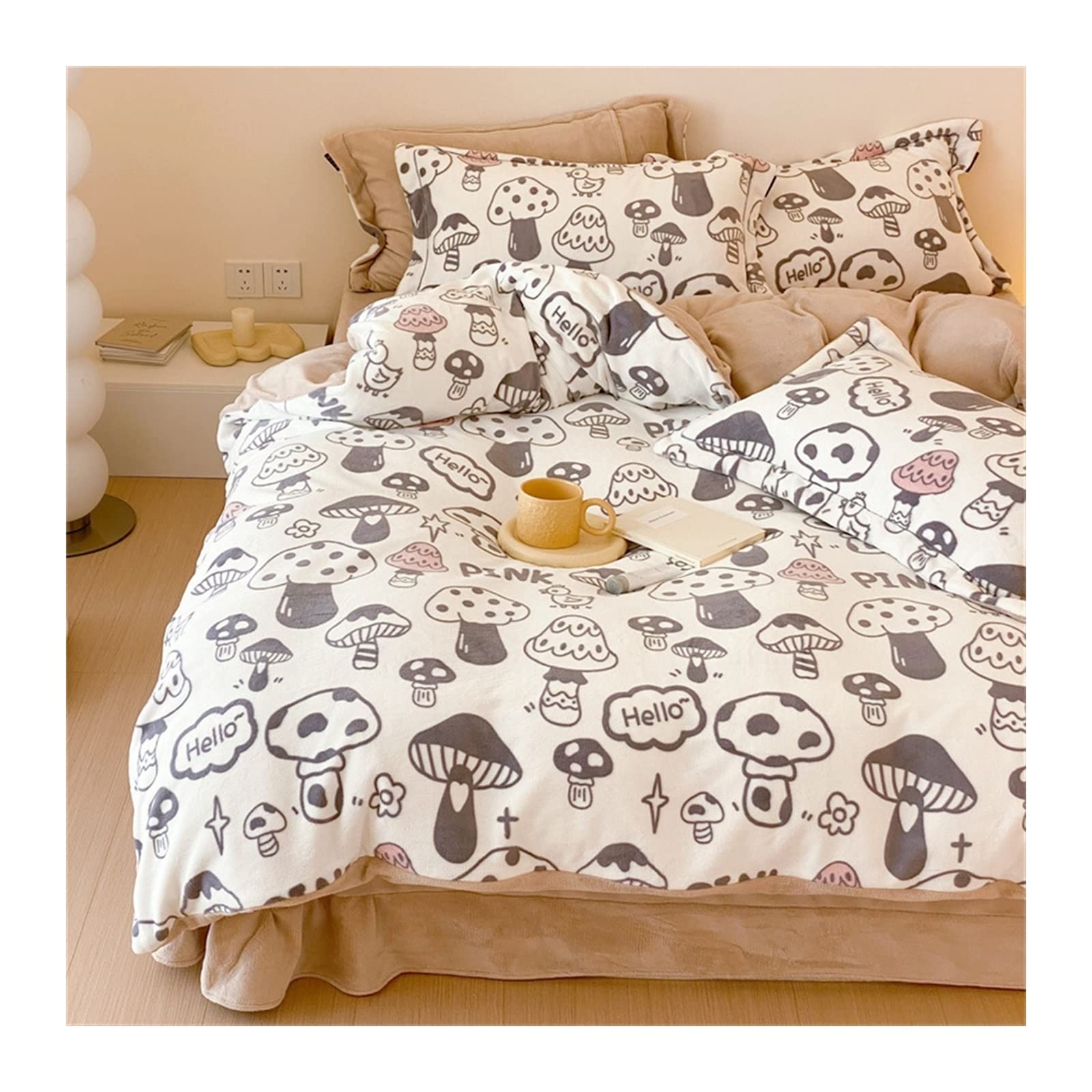 Housse de couette en velours de corail pour des nuits d'hiver cocooning