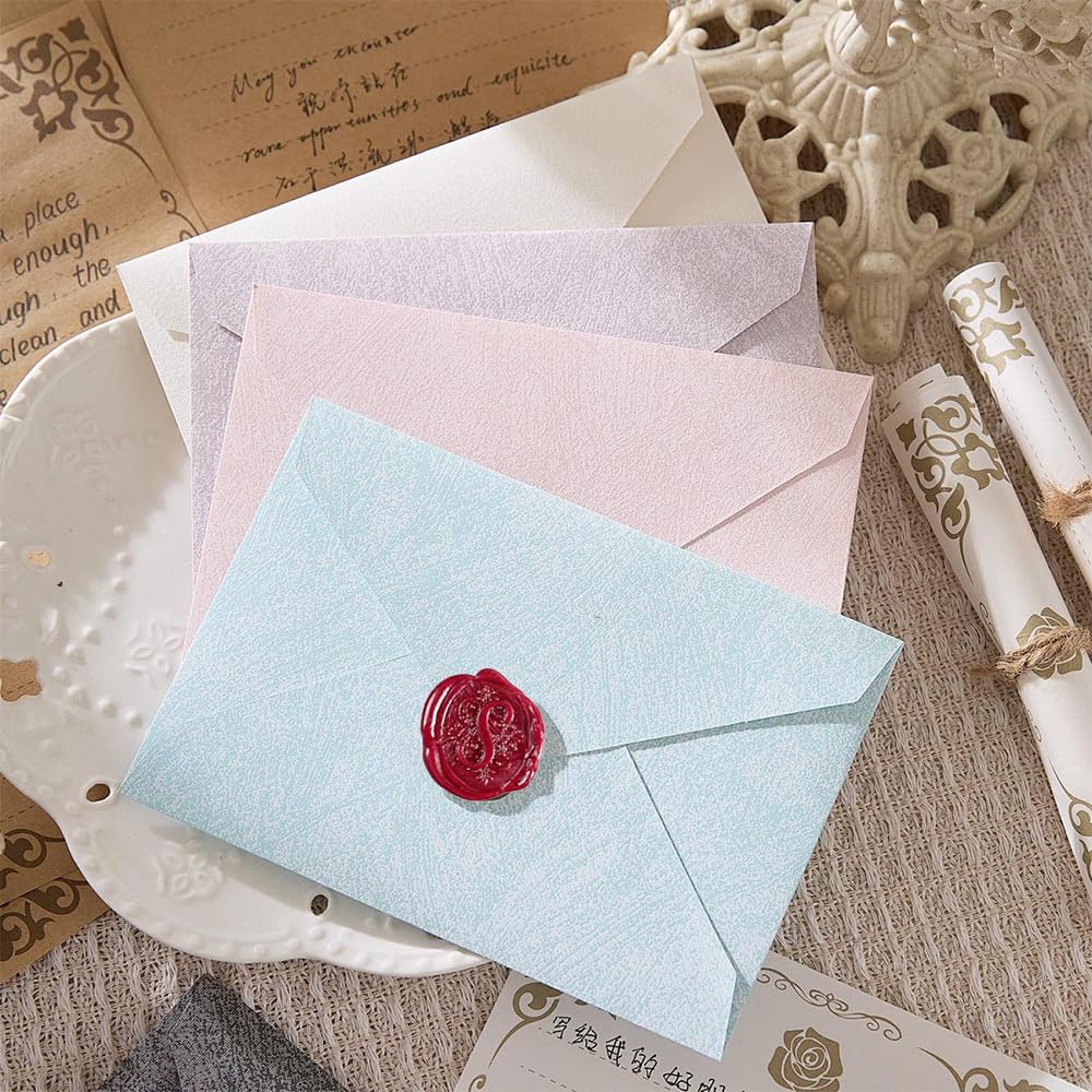 Kit Tampon à Cacheter 30 Pièces Sceau Cire Alphabet 26 Lettres A-Z pour Cartes de Vœux Mariage