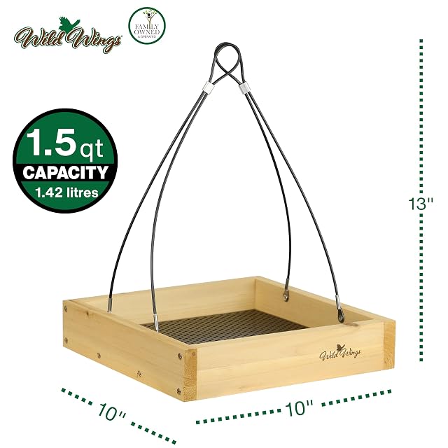 Foto 2 de 7 de Wild Wings WWCF23 Cedar Tray Bird Feeder