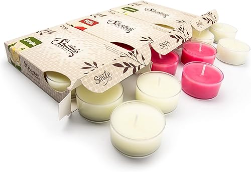 Miniatura 13 de Shortie's Candle Company Fall Premium Tealight Candles Paquete de 3 (18 velas de té altamente perfumadas) – Soufflé de calabaza, pastel de nuez