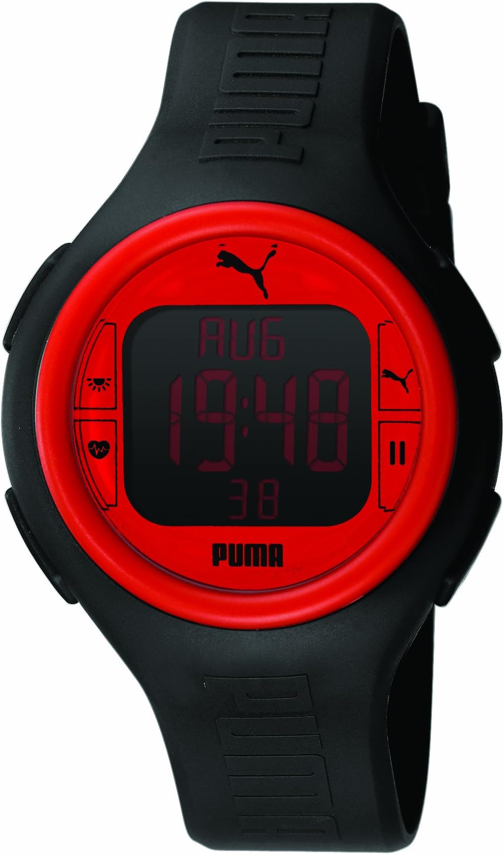 PUMA TIME Gents Watch Puls Black RED A.PU910541002