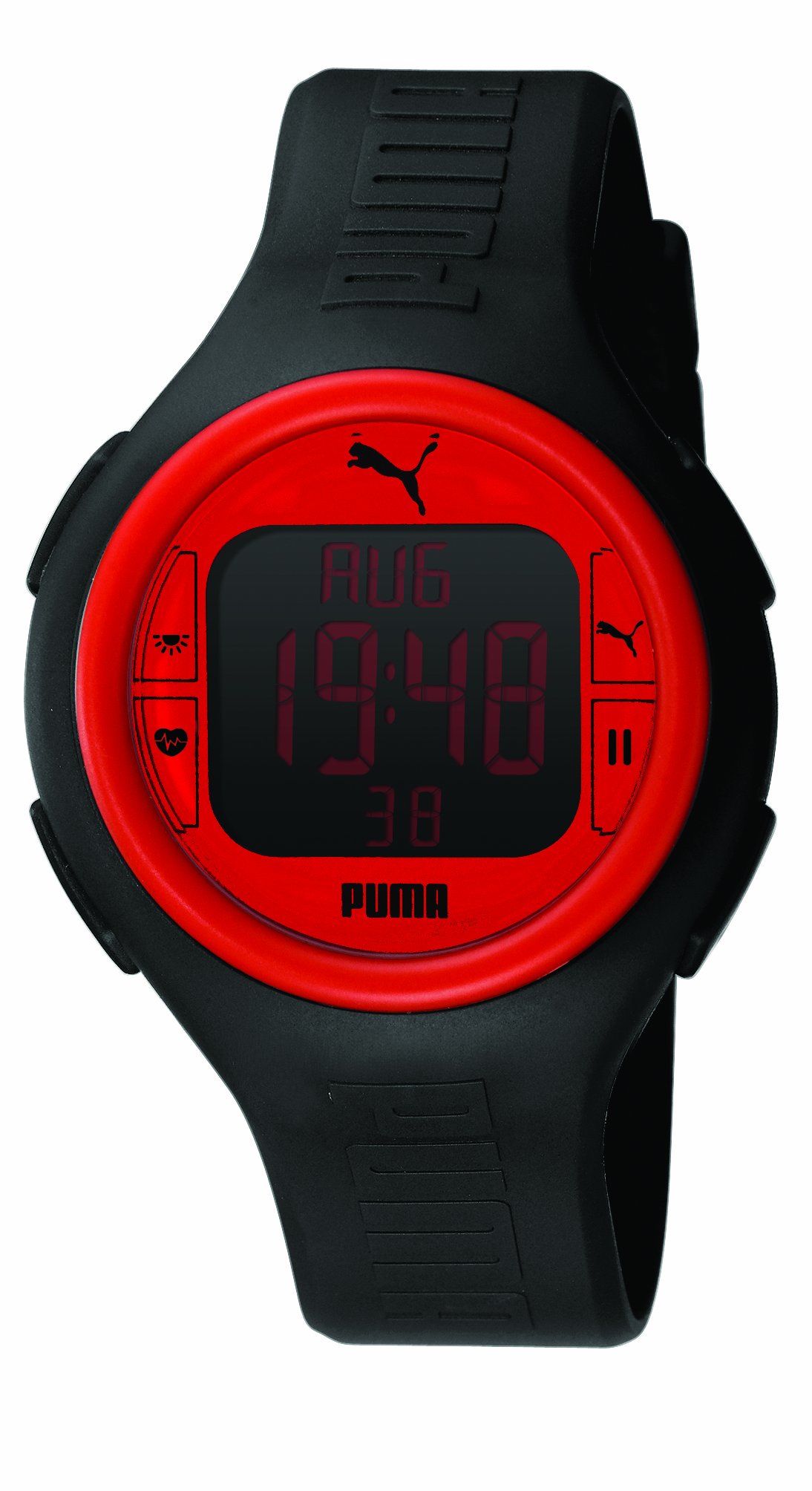 PUMA TIME Gents Watch Puls Black RED A.PU910541002
