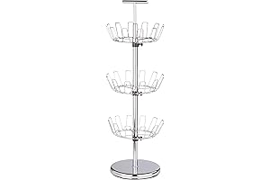 Honey-Can-Do 3-Tier Chrome Shoe Rack