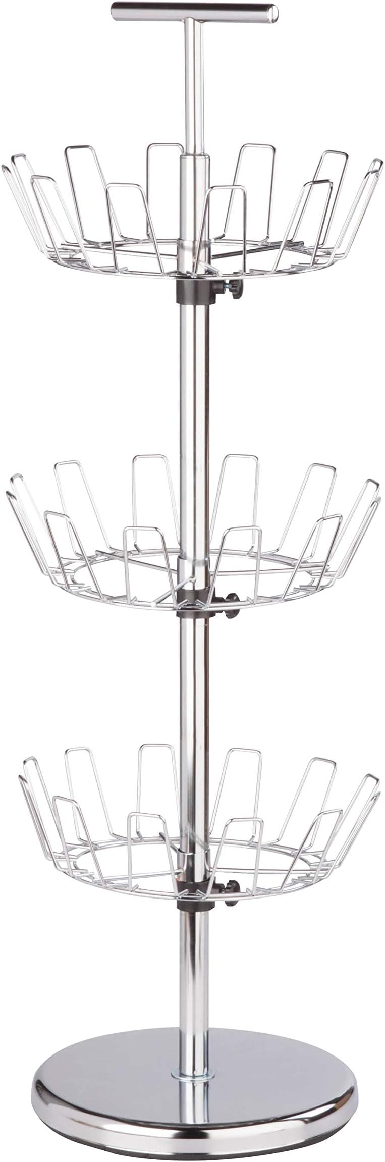 Honey-Can-Do 3 Tier Chrome Shoe Tree, 25 lbs