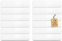 Vista 30 de Paquete de 12 paños de primera calidad (13 x 13 pulgadas), 100% algodón hilado en anillo, paños de lujo Toallas faciales ultrasuaves Paños