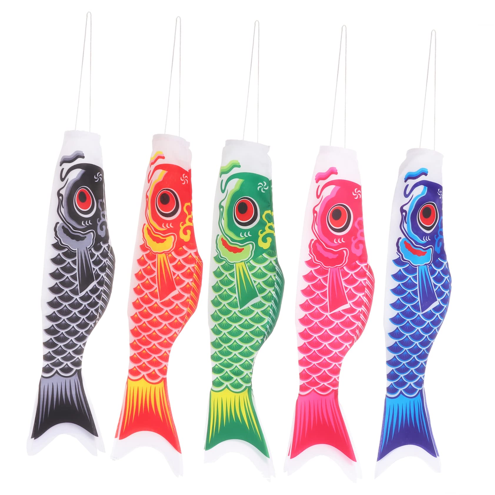 Koinobori poisson carpe manche à air décoration jardin et drapeau de vent 15pcs