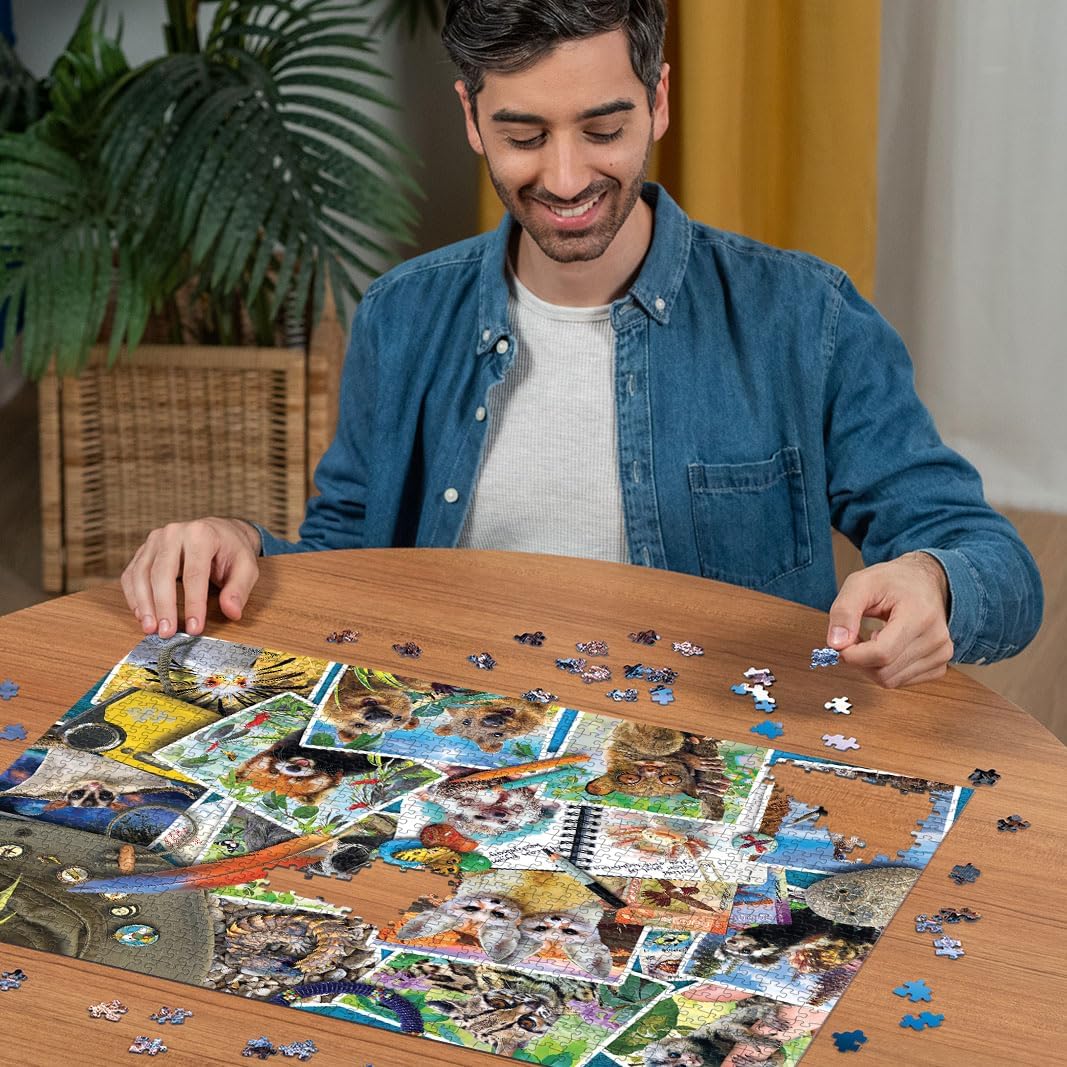 Ravensburger Traveller's Animal Journal 1000 Piece Jigsaw Puzzle for Adults - 12000607 - Handcrafted Tooling, Made in Germany, Every Piece Fits Together Perfectly