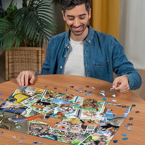 Miniatura 9 de Ravensburger 17322 - Rompecabezas de 1000 piezas de diario de animales de un viajero cada pieza es única la tecnología Softclick significa que las