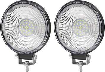 Biqing 2PCS 12V Spot Lights 4x4,4.5 Inch Round LED Work Light Bar Offroad Spotlight 24V LED Driving Spot Flood Combo Lights LEDs Fog Driving Lamp Roof Bar Bumper Moder O