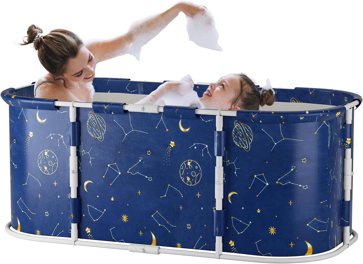 47" Foldable Bathtub for Adults, Separate Family Bathroom SPA Therapy Tub for Shower Stall, Soaking Hot SPA and Ice Bath Tub, Portable Bath tub For Adults, Shower Stall Tub, Bathroom Folding SPA Bath - Image 1 of 7