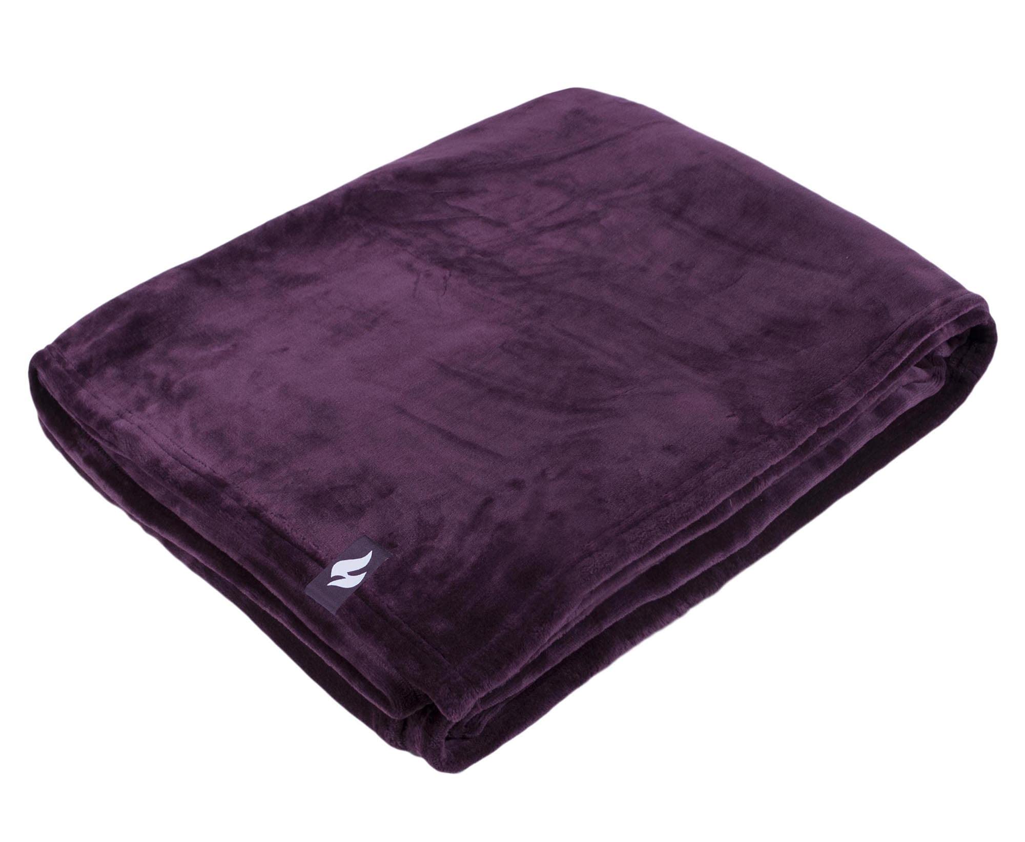 HEAT HOLDERS - Extra Soft Winter Warm 1.7 TOG Large Luxury Thermal Fleece Throw Blanket - 270 x 240cm (Mulled Wine, Super King)