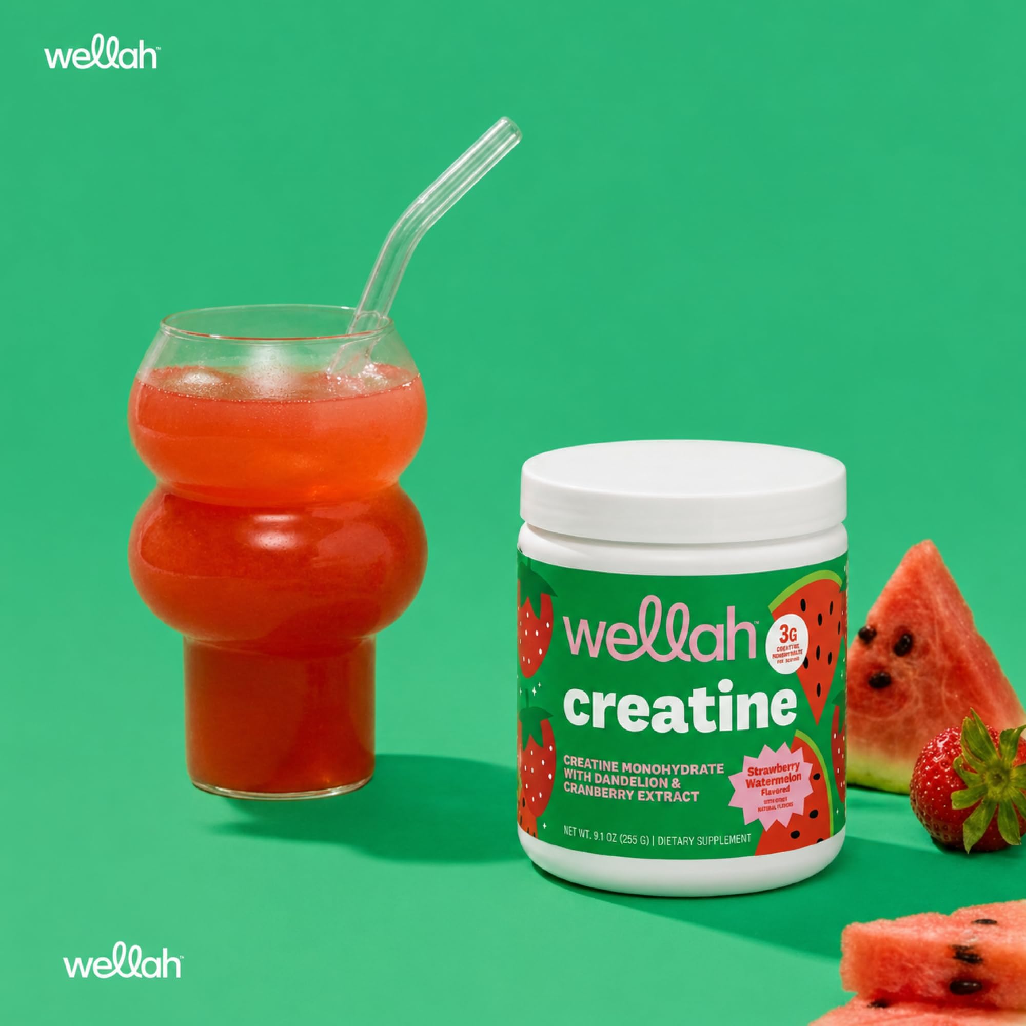 Wellah Creatine for Women (Strawberry Watermelon) 50 Servings, 3g Per Serv — Amazon image 4