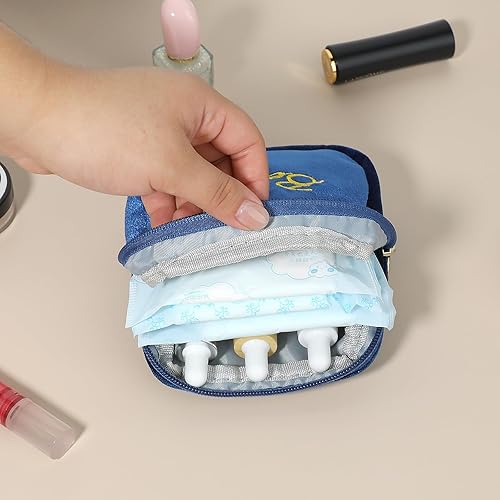 Miniatura 4 de Bolsa de periodo para el período, bolsa de almacenamiento de almohadilla sanitaria, bolsa de almacenamiento de almohadillas sanitarias portátiles
