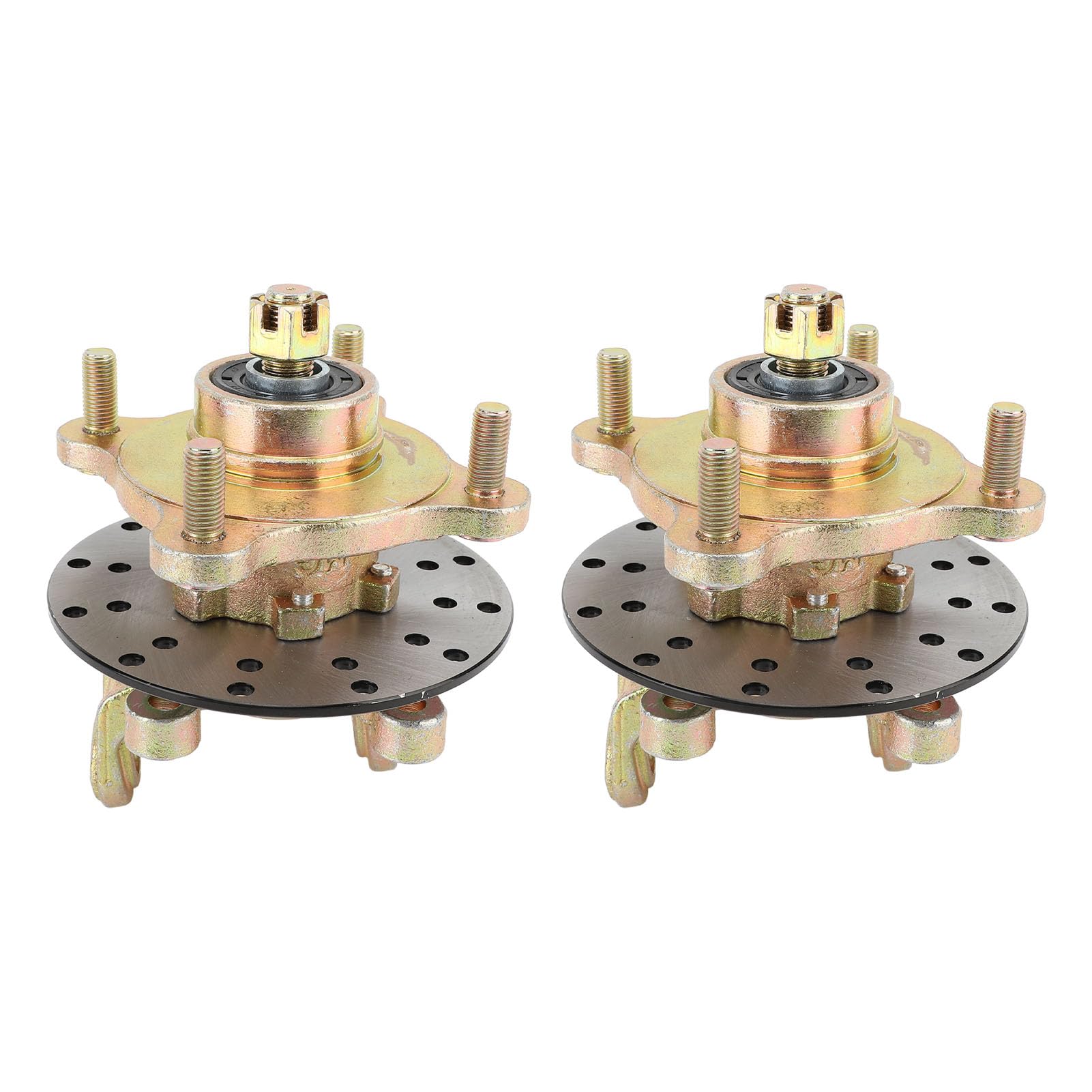 Mandrini Dell'articolazione dello Sterzo, Flangia del Mozzo Dell'asse della Ruota Mandrini dello Sterzo Mozzi delle Ruote Disco Freno per Carrello da Go Kart Quad ATV UTV