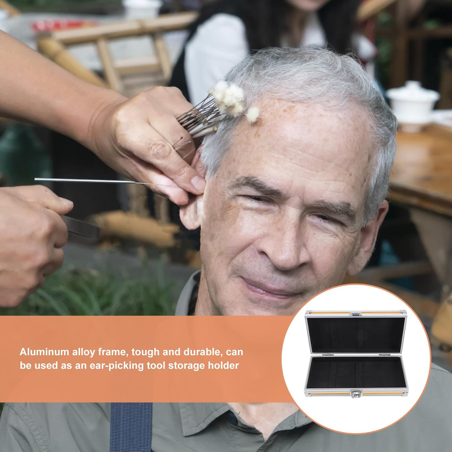 Professional Portable Ear Kit Container Lockable Aluminum Alloy Box