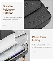 Vista 3 de MoKo Funda para tablet de 12.9 pulgadas, se adapta a iPad Pro M4 y Air M2 2024 de 13 pulgadas, iPad Pro 12.9 M2 y M1, Surface Laptop Go 12.4, Galaxy
