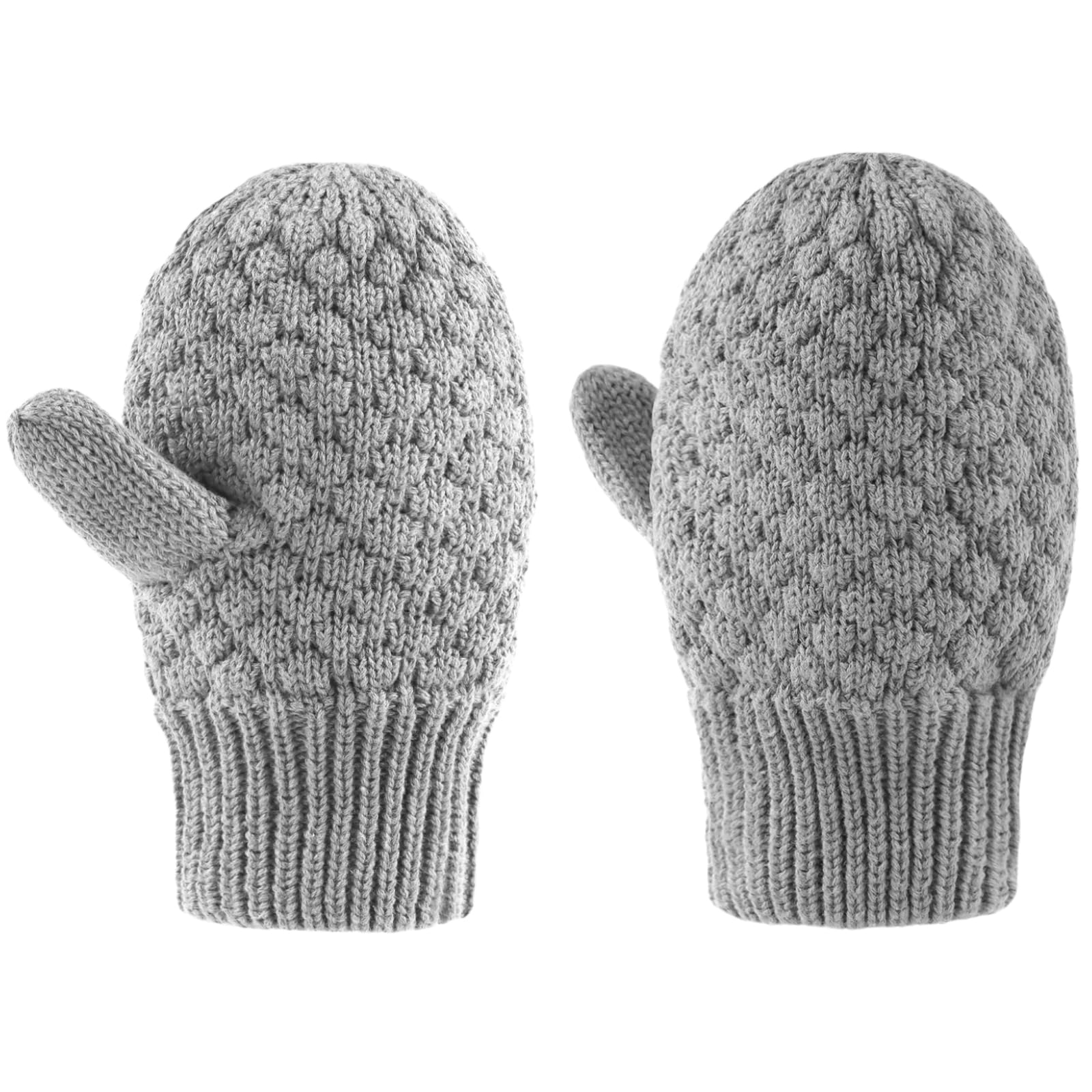 Baby Knit Mittens Toddler Boys Girls Gloves Winter Infant Newborn No Scratch Mitten 0-3 Years