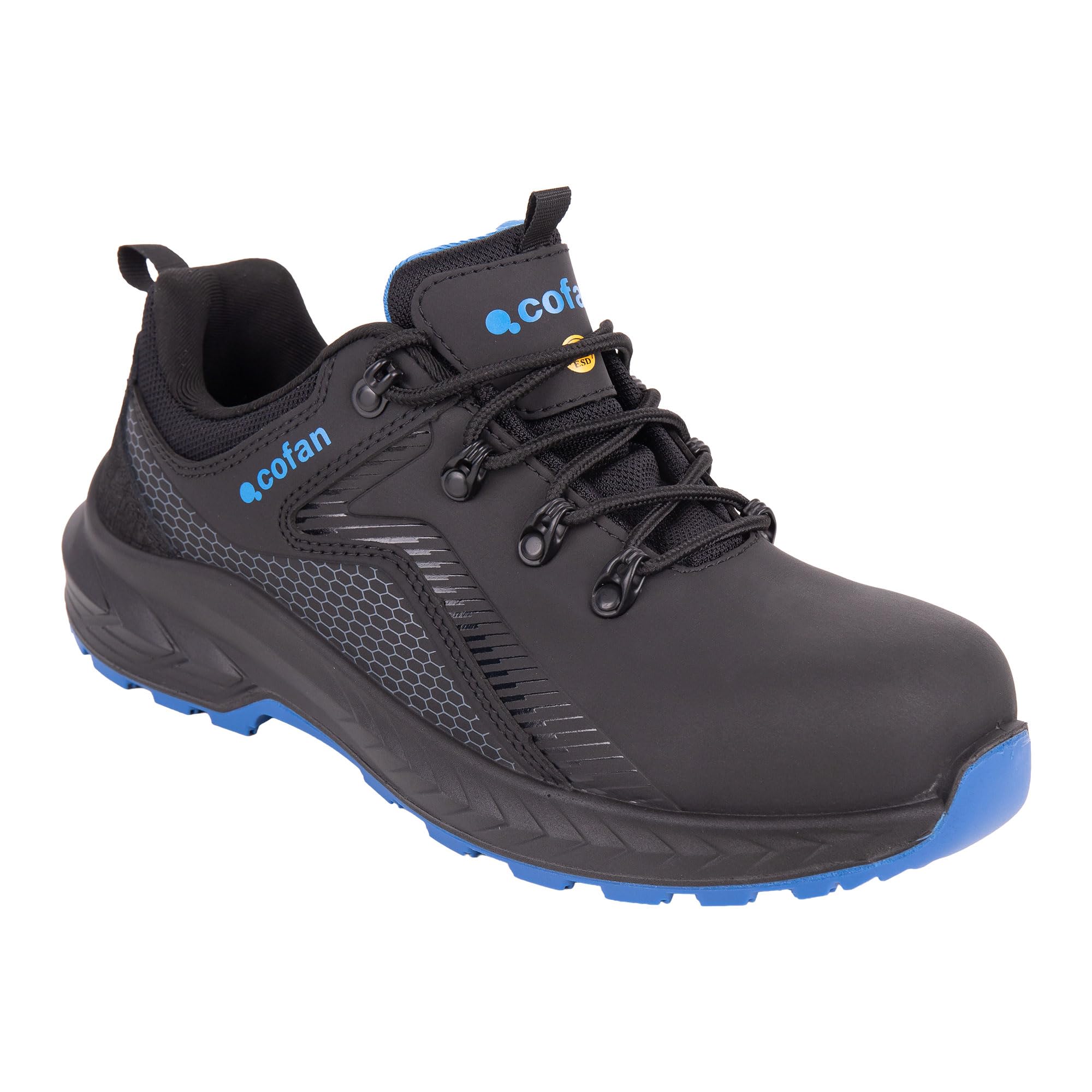 Cofan Zapato de Seguridad Deportivo S3L FO SR ESD Gante, Puntera de Composite, de Conformidad con EN ISO 20345:2022/A1:2024