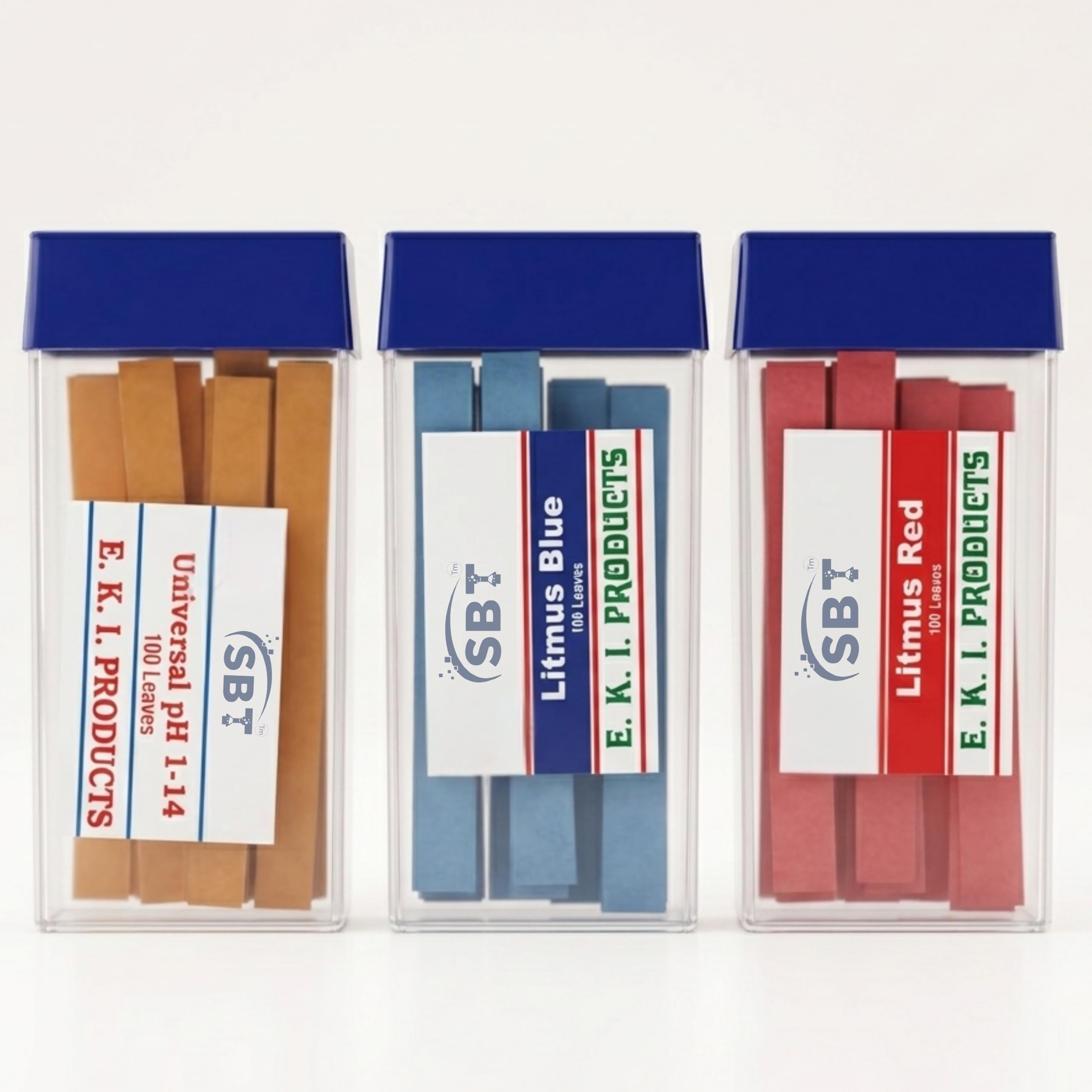 Shree Balaji Traders - Litmus Paper Red, Blue & Universal PH paper stripes For Testing Acid And Base Solution Science Experiments Set Of 300 Pieces 100 Blue, 100 Yellow & 100 Red Strips.-picture-26