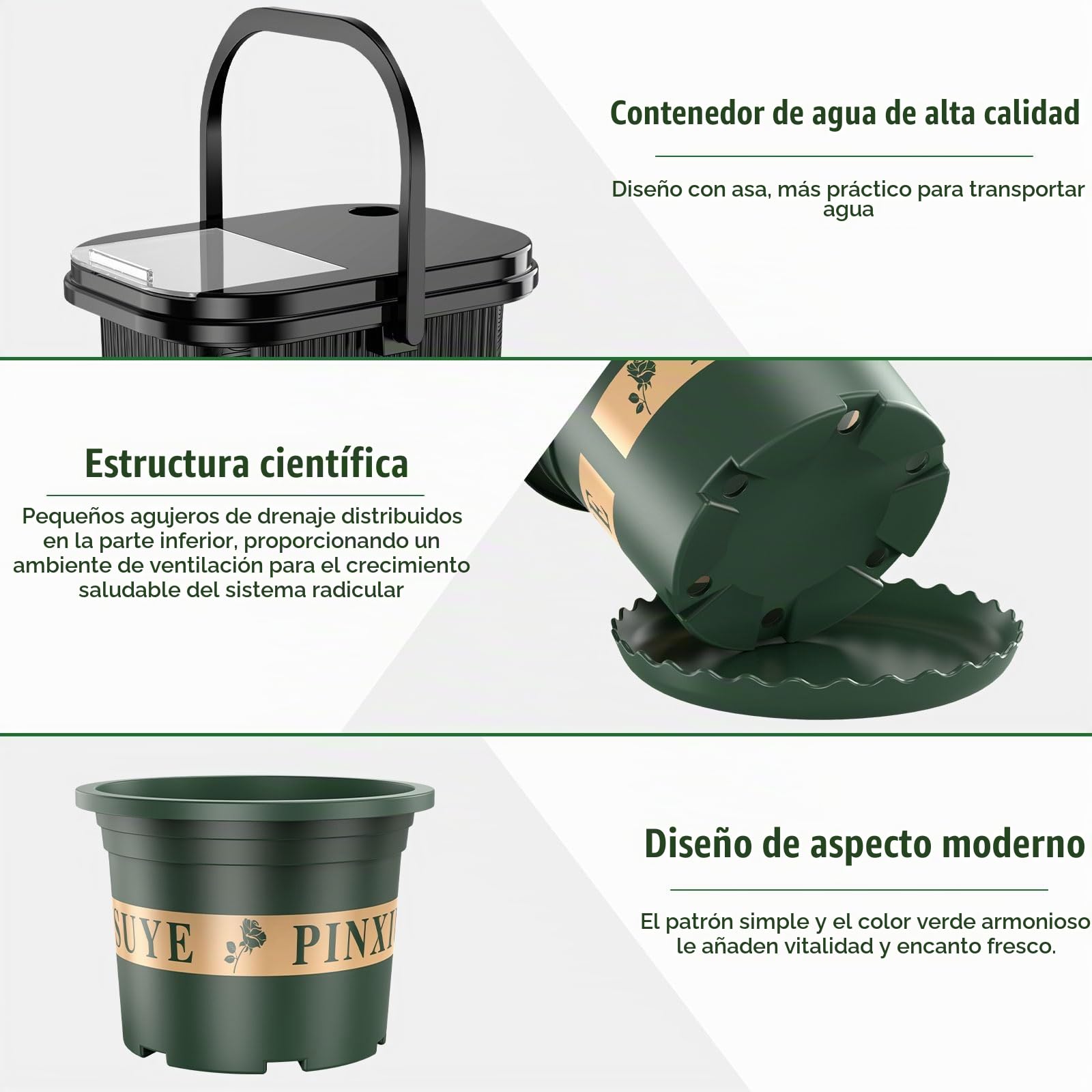 Sistema Riego Solar Jardín Kit Goteo Automático 9 Programas | Riego por Goteo Solar con Baldes y Maceteros Ideal para Jardín Plantas de Balcón y Plantas en Macetas al Aire Libre Kit Riego