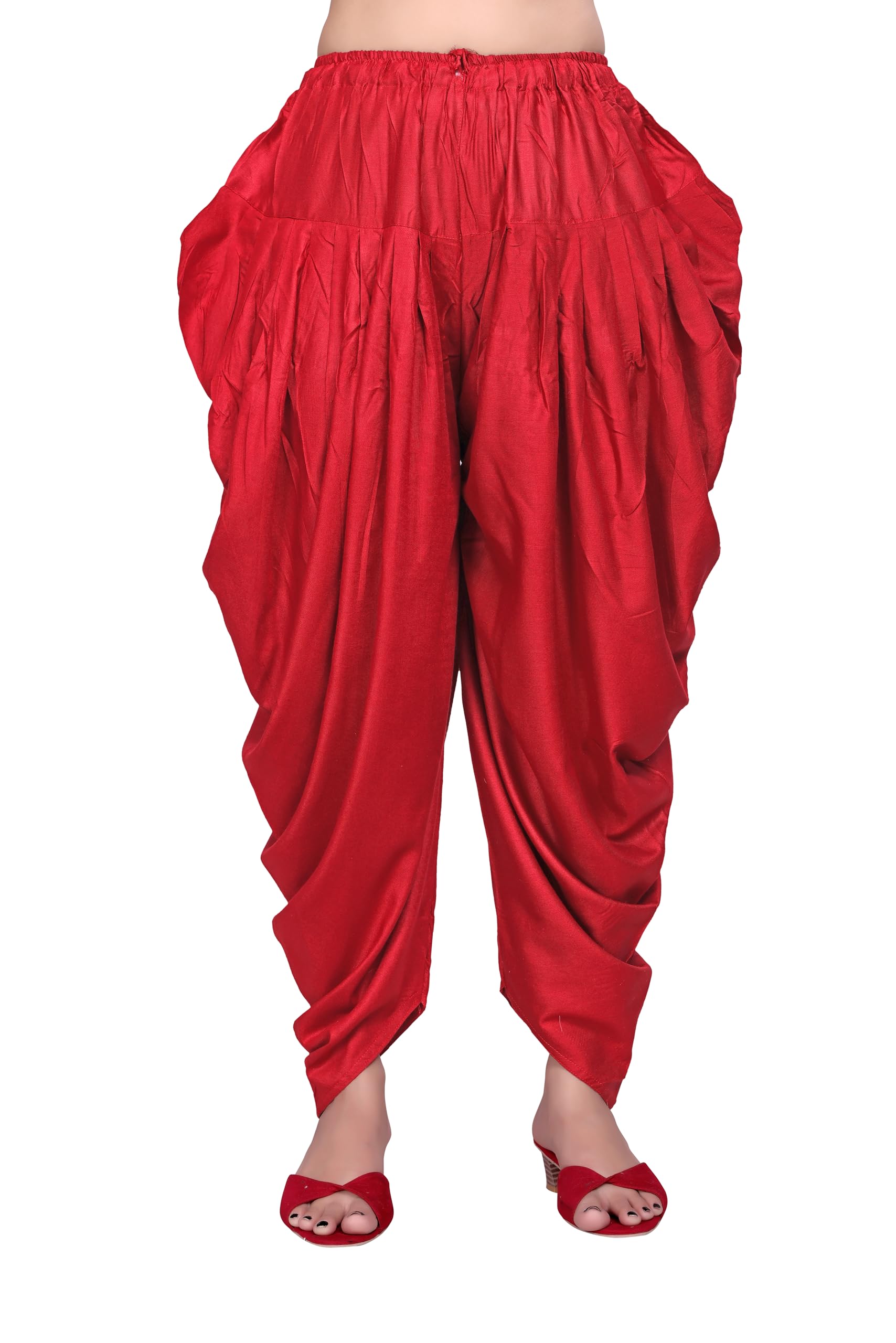 Women's Polyester Patiala Salwar | Soft & Comfortable Ethnic Bottom Wear | Loose Fit with Stretchable Waistband | Perfect for Daily-image-29
