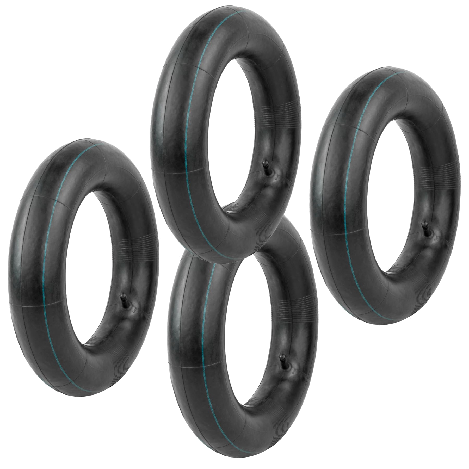Kct Black 4Pcs 4.80 4.00-8 Straight Valve Tr13 Stem Wheelbarrow Inner Tube For Carts, Trucks And Sack Barrows