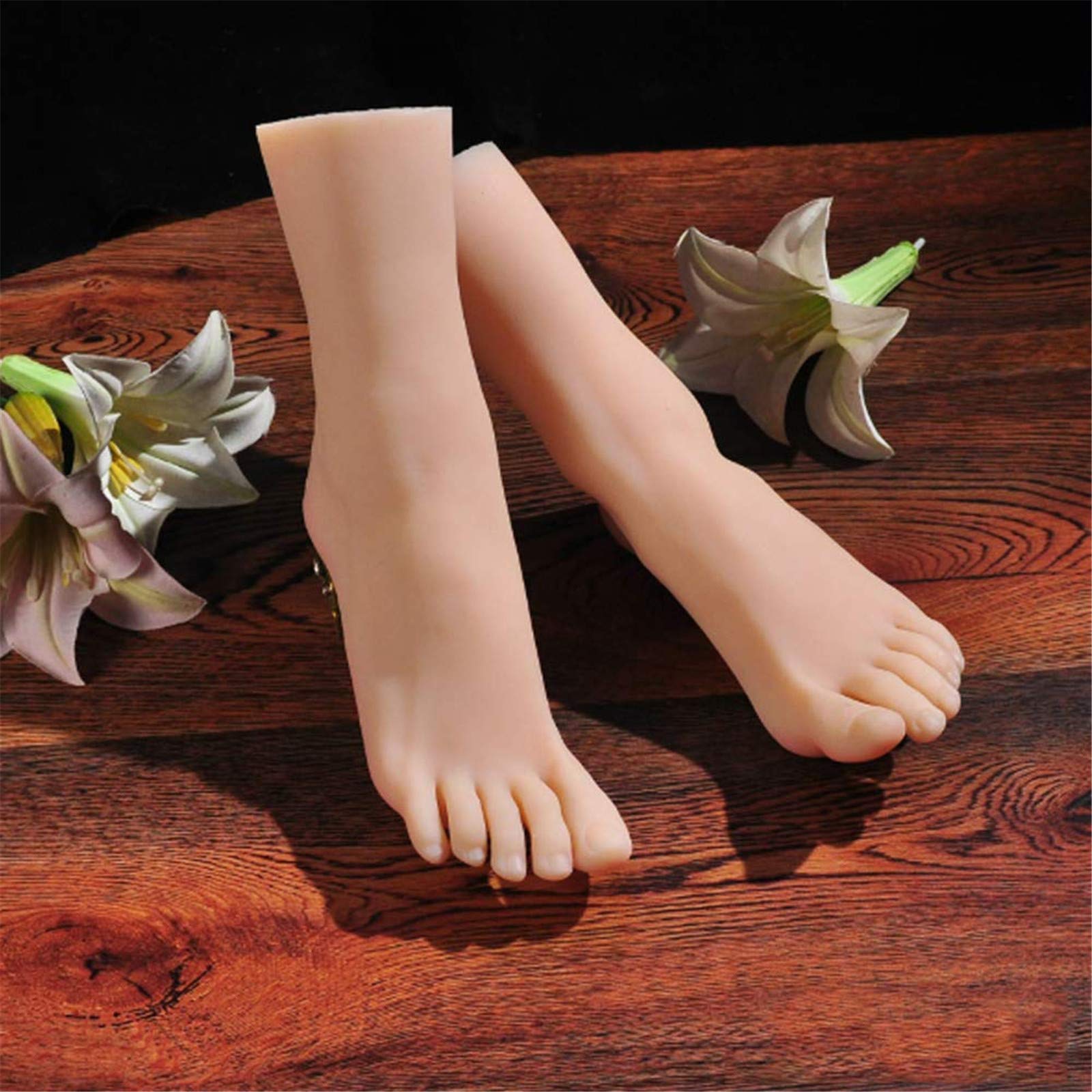 Silikon Mannequin Fuß, Die echte weibliche TPE-Fußform 36A zeigt die professionelle 1: 1-Produktion des Modells, um eine echte Fußstützenanzeige zu erzielen