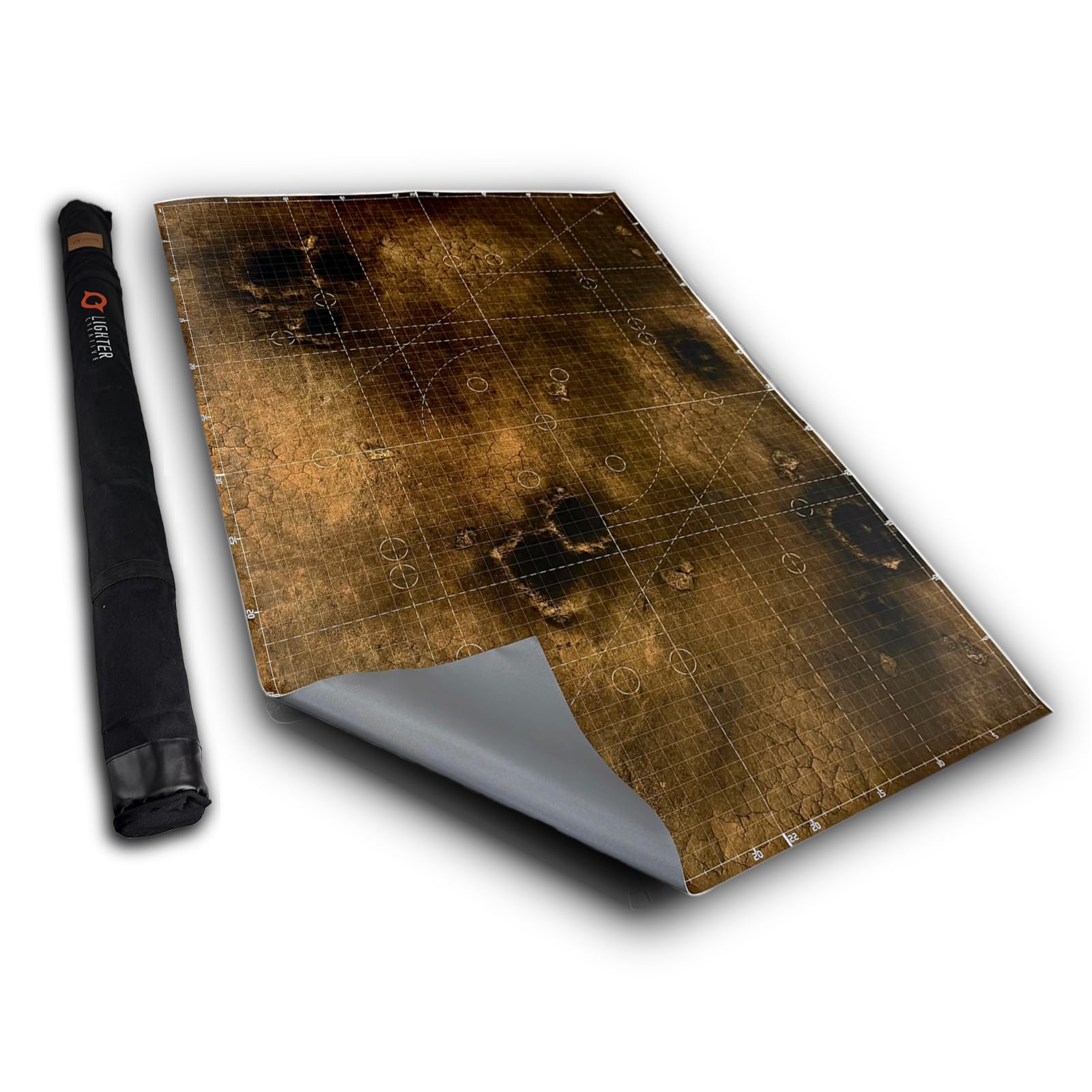 Lighter Creative 44'' x 60'' Anti-Slip Battle Mat for WH40K Pariah Nexus Deployment Zone - Made of Synthetic Leather, 1.5mm Thickness, Rolled Package (Doomsday Barrens)
