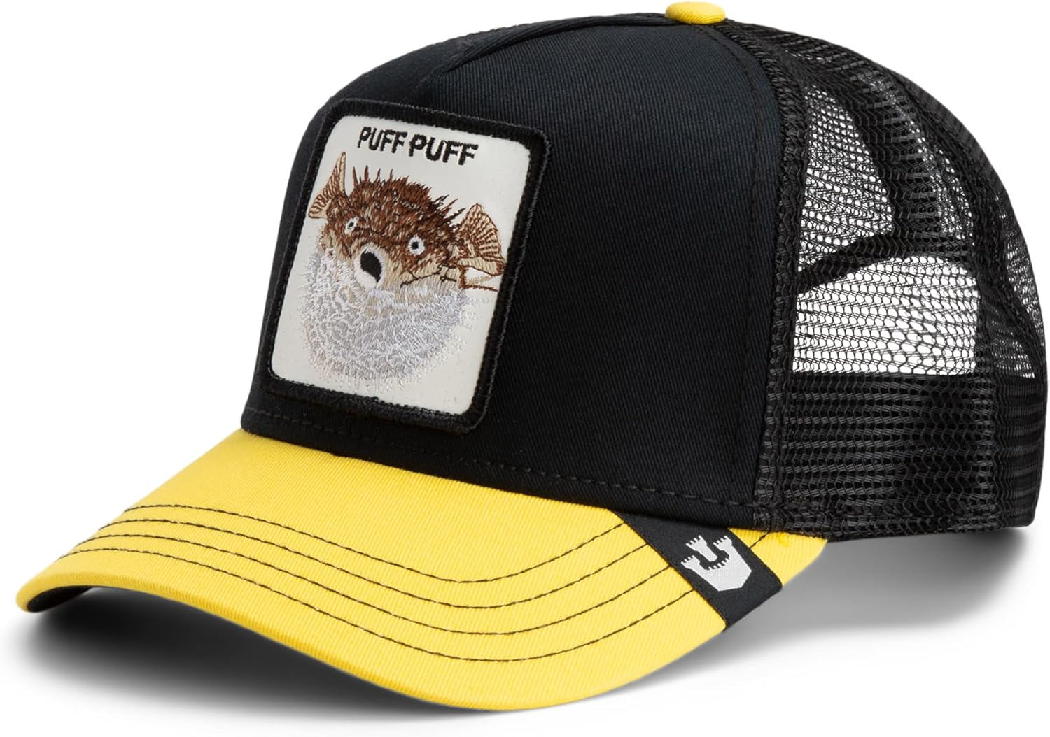 Goorin The Puff Puff Fish Trucker Hat, Black, One Size, Unisex