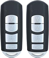 Vista 7 de Beefunny Funda de llave de repuesto para mando a distancia de coche, 4 botones, para Mazda 3 6 2014-2018 SKE13D-01 (Solo funda de llave)