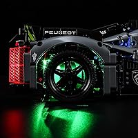 Vista 7 de BRIKSMAX Kit de iluminación LED para LEGO-42156 Peugeot 9X8 24H Le Mans Hybrid Hypercar - Compatible con Lego Technic Building Blocks Model- No