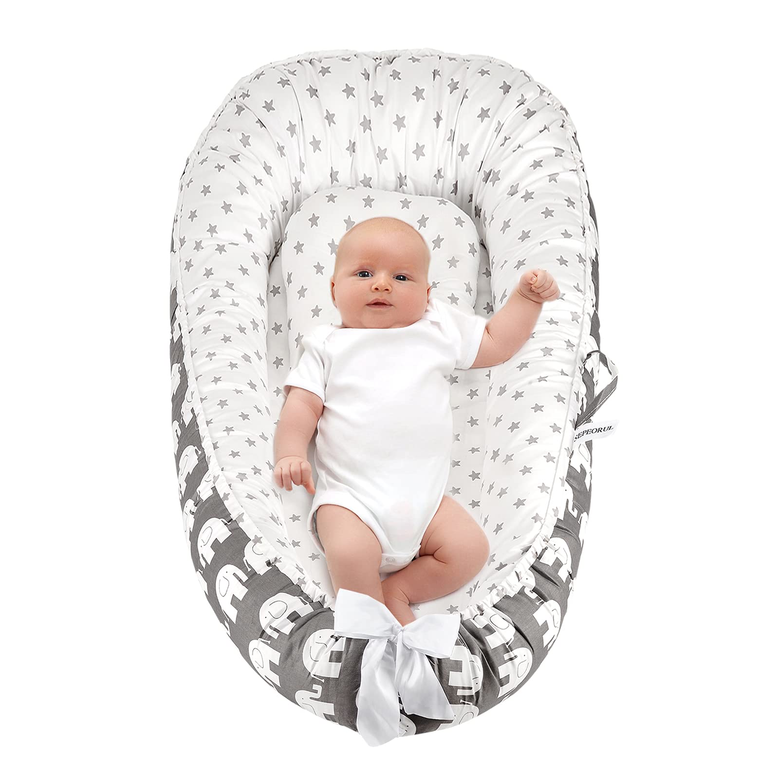 Baby Lounger Soft Baby Nest 100 Cotton And Breathable Newborn