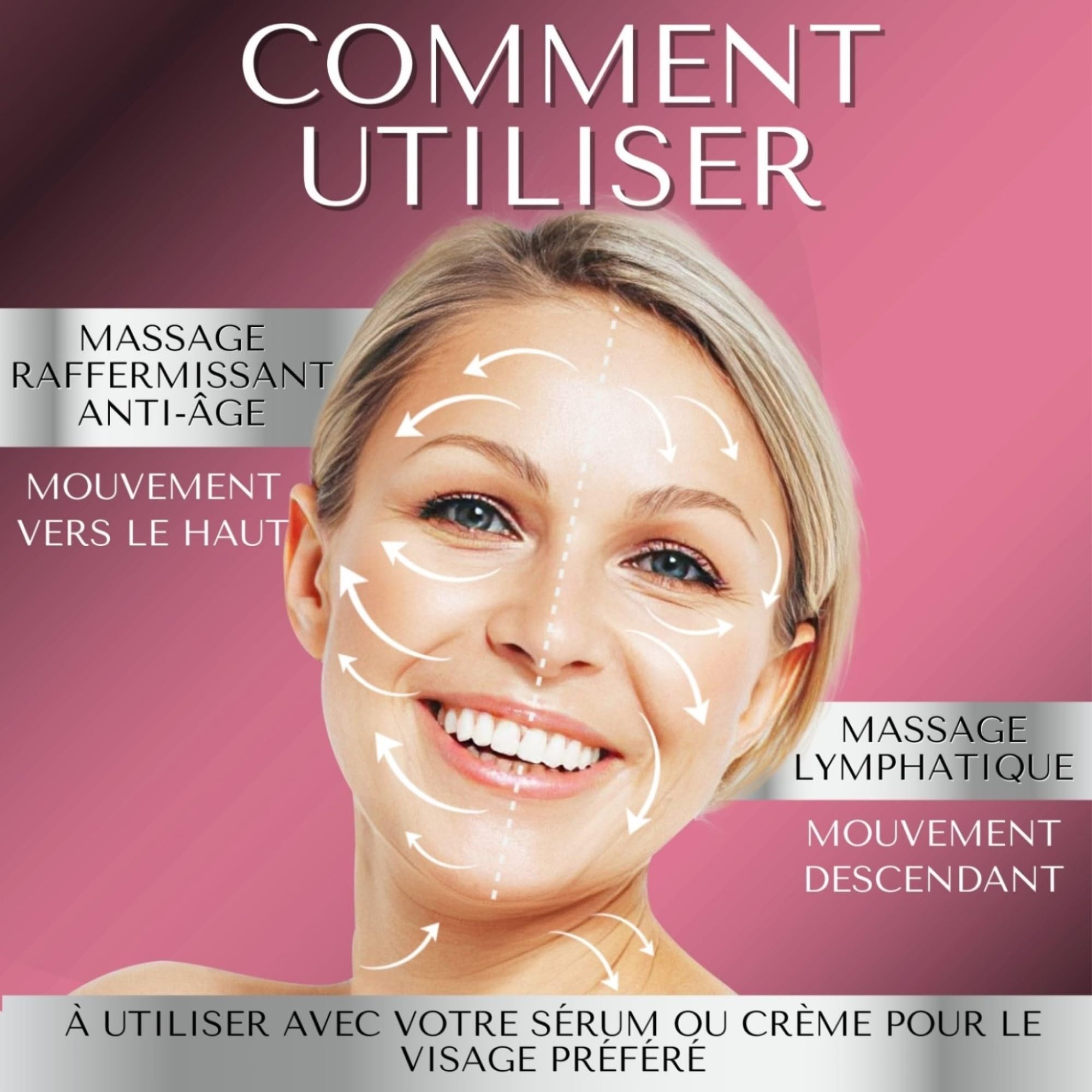 LUXURY ICE ROLLER VISAGE - Glacon Soins pour le Visage - Anti Poche et Cernes sous les Yeux - Anti Age et Anti Ride - Drainage Lymphatique - Skin Care Face Ice Roller Idee Cadeau Femme by DERMAWORKS