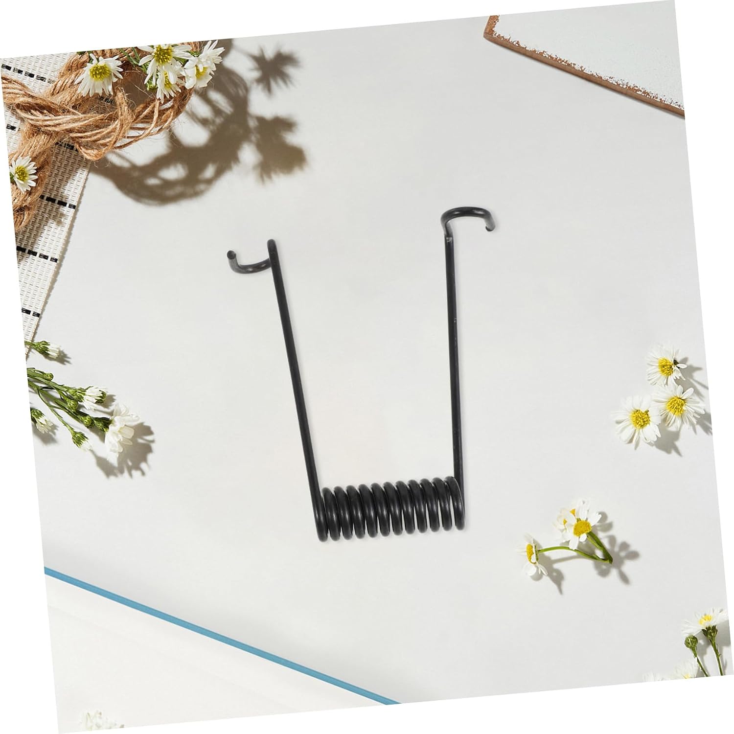 Amosfun 2pcs Stainless Steel Trash Can Torsion Springs for Lid Replacement, Small Sturdy Torsional Springs for Garbage Bin DIY Repair, Compatible with Multiple Trash Can Models for Home