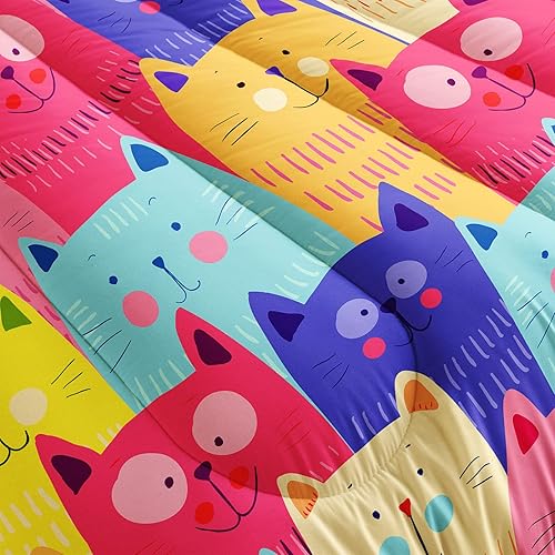 Miniatura 5 de BailiPromise Juego de edredón para niños y niñas, juego de ropa de cama de 3 piezas, tamaño matrimonial para niños y niñas, con estampado de