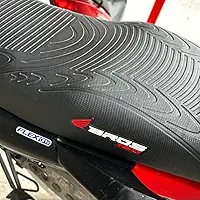 Capa banco de moto emborrachada 3D Preta universal Bros