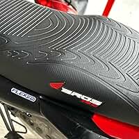 Capa banco de moto emborrachada 3D Preta universal Bros