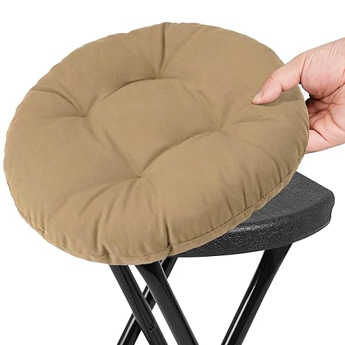 2 Pack Bar Stool Seat Cushion, Round Stool Cushion Covers