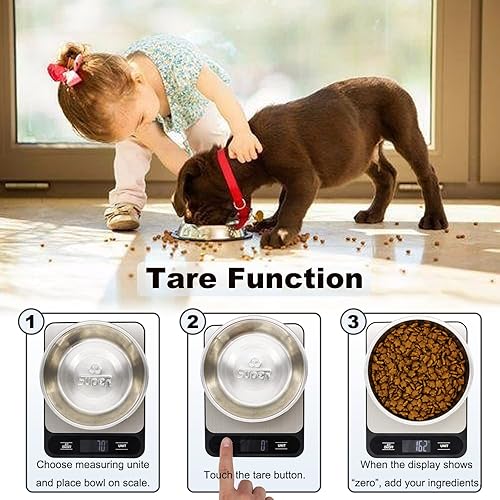 Miniatura 5 de Báscula de cocina de alimentos, 22.0 lbs y 22 libras digitales gramos y onzas para perder peso