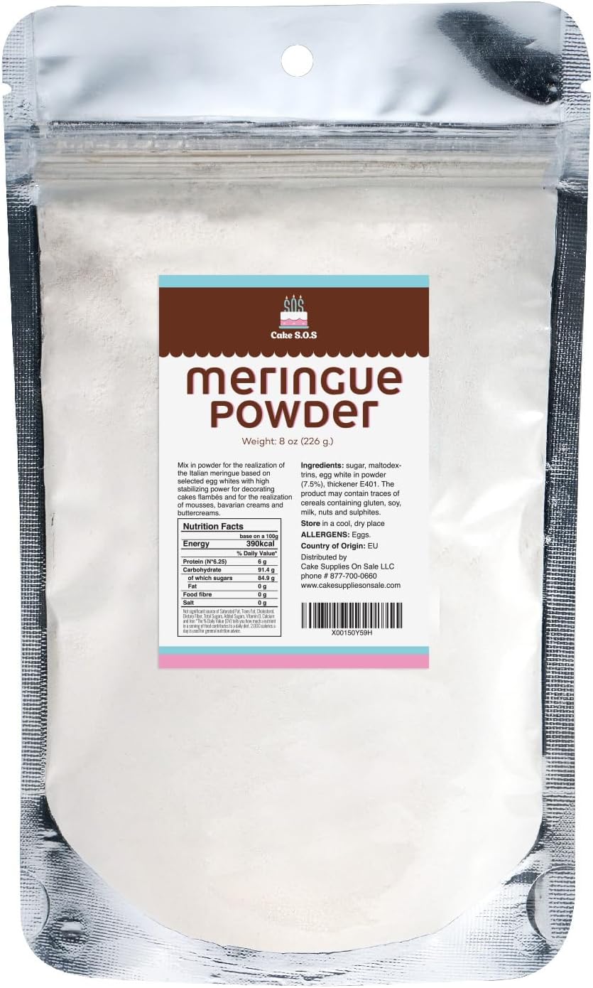 Meringue Powder 8 oz by"Cake Supplies On Sale, LLC"
