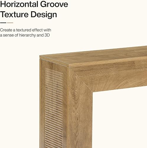 Miniatura 6 de Tribesigns Mesa consola de entrada de 43.3 pulgadas, mesa de sofá de madera de granja detrás del sofá, consola moderna y pequeña con diseño