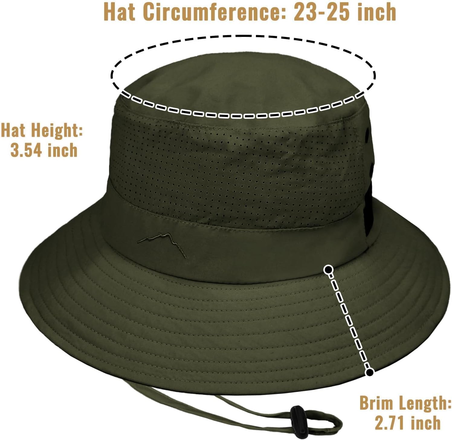 Sun Bucket Hat for Men Women Fishing Beach Safari Hats for Golf Hiking Hunting Outdoor UPF 50+ - Image 6