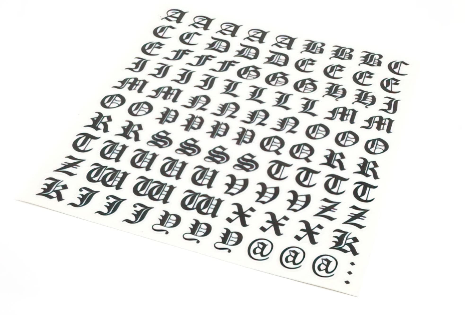 Gothic Letter Kit, Black