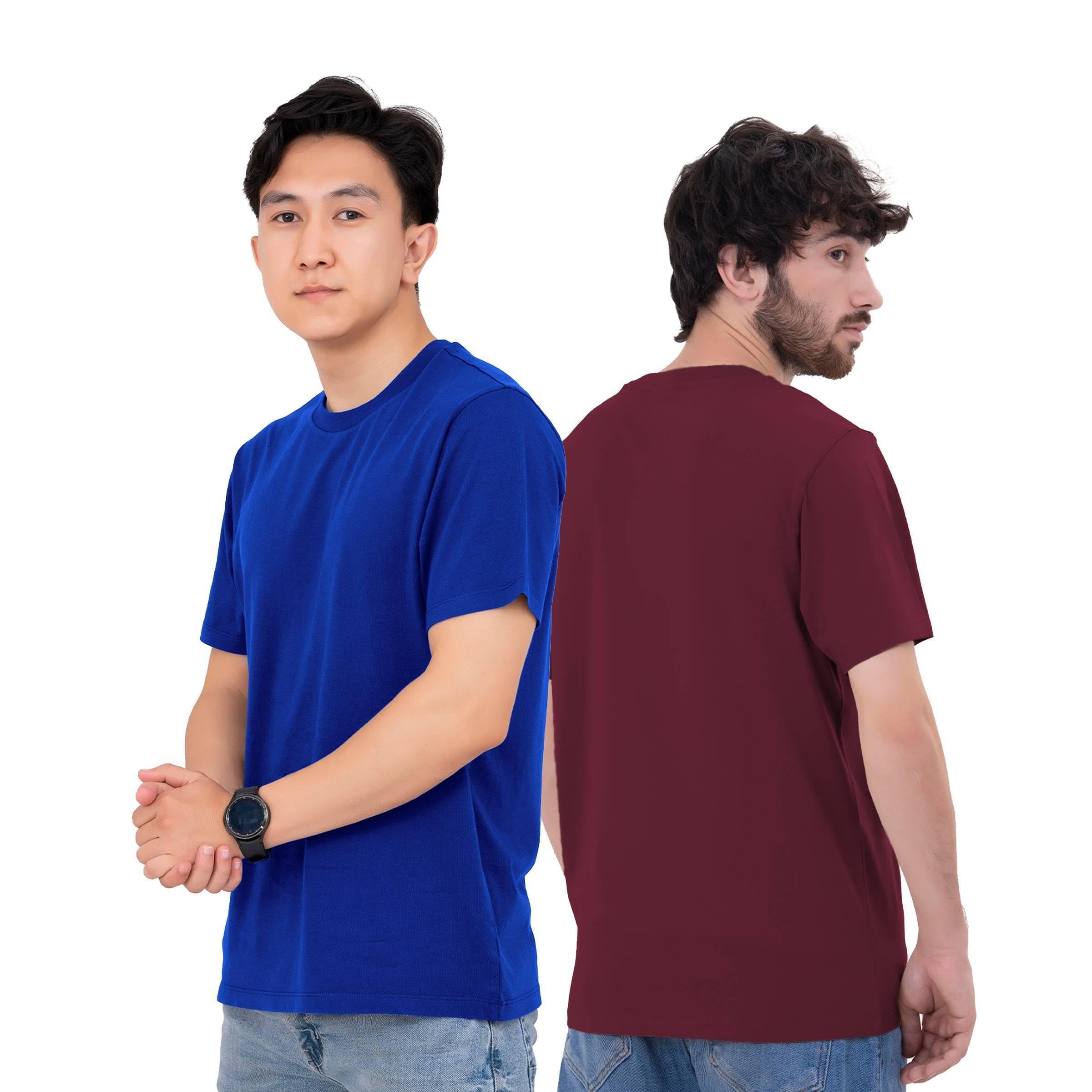 SoftSpun Pack 6 Camisetas Hombre Algodón 100% | Camiseta Básica Cuello Redondo | Camisetas Confort para Uso Diario