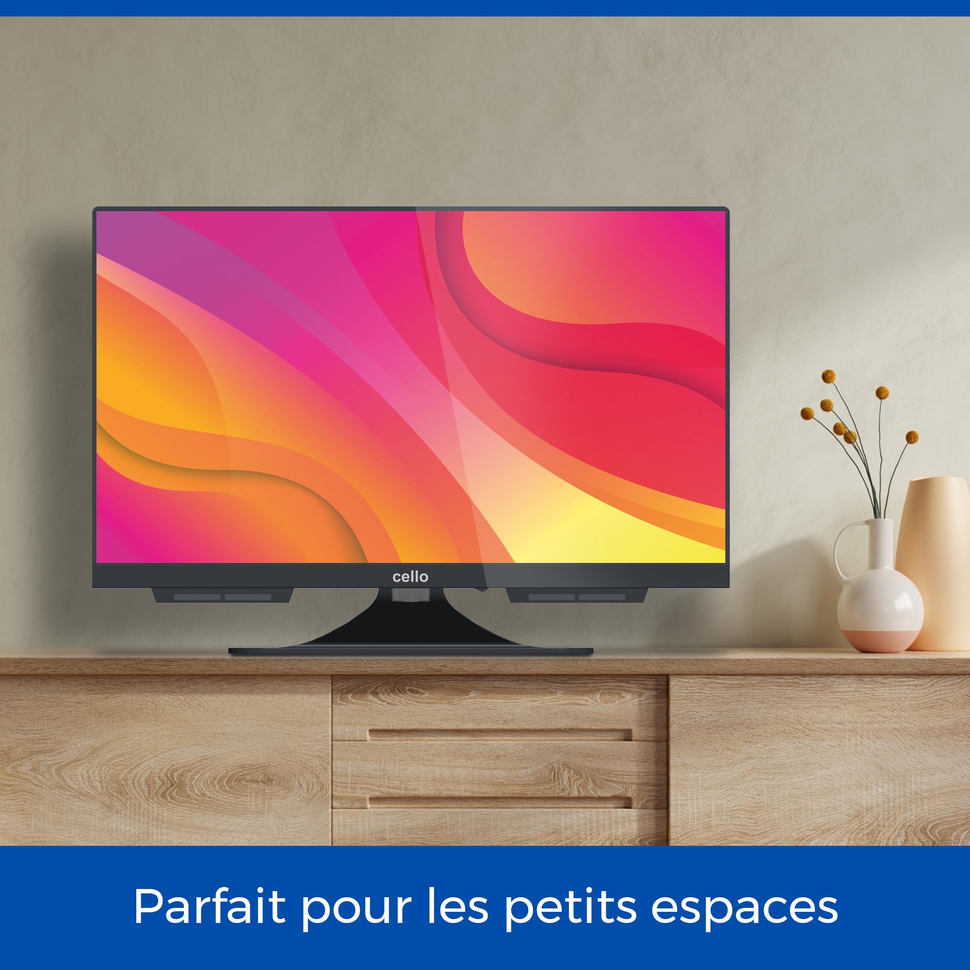Cello C1924WS Smart TV 19 Pouces 12V pour Camping-Car, Caravane et Fourgon Aménagé, WebOS, Netflix, Bluetooth