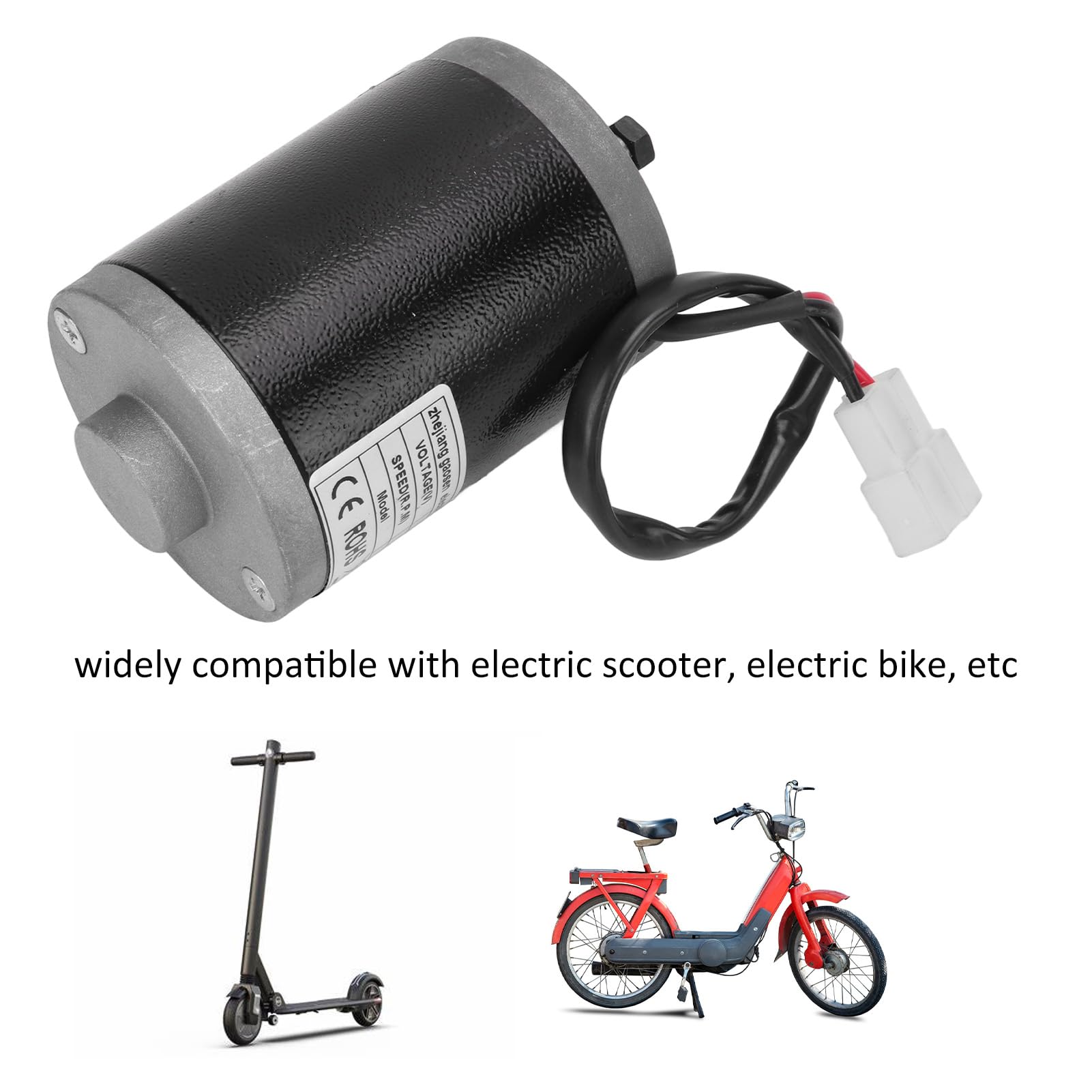 QANYEGN DC Motor, MY6812 Motor, 12V 100W Sturdy Aluminium 3550RPM High Speed Easy to Use Electric Scooter Motor for Bikes Scooter